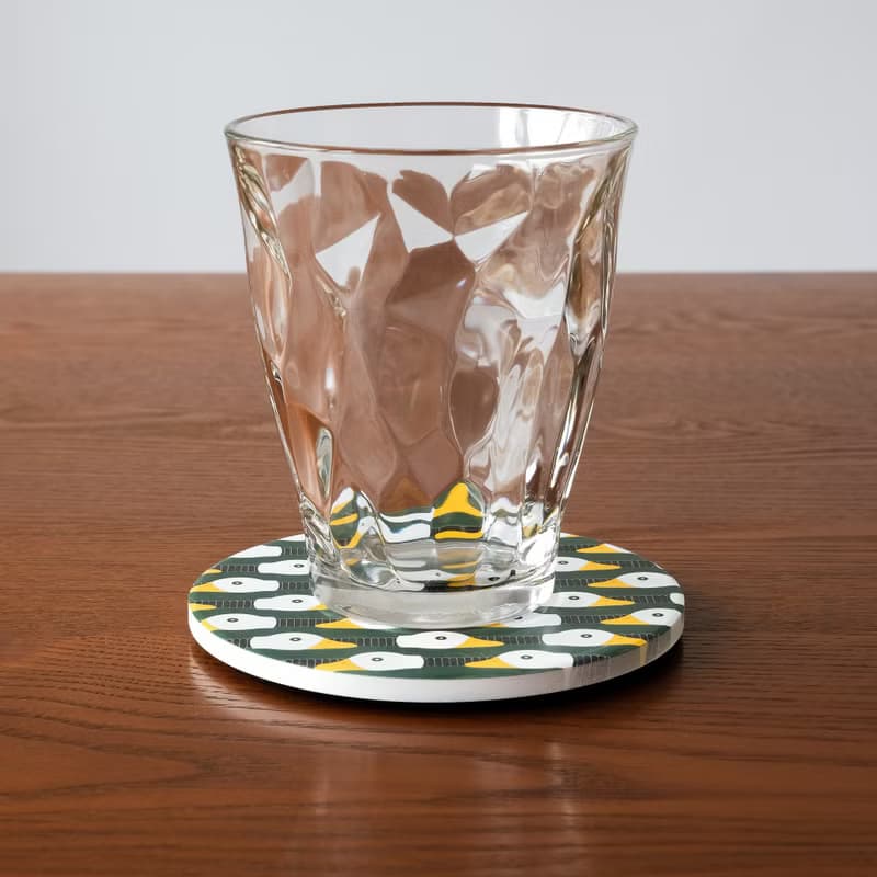 【錦源興】鴨頭燈陶瓷吸水杯墊 l 底部防滑 鶯歌陶瓷製 禮物 新居