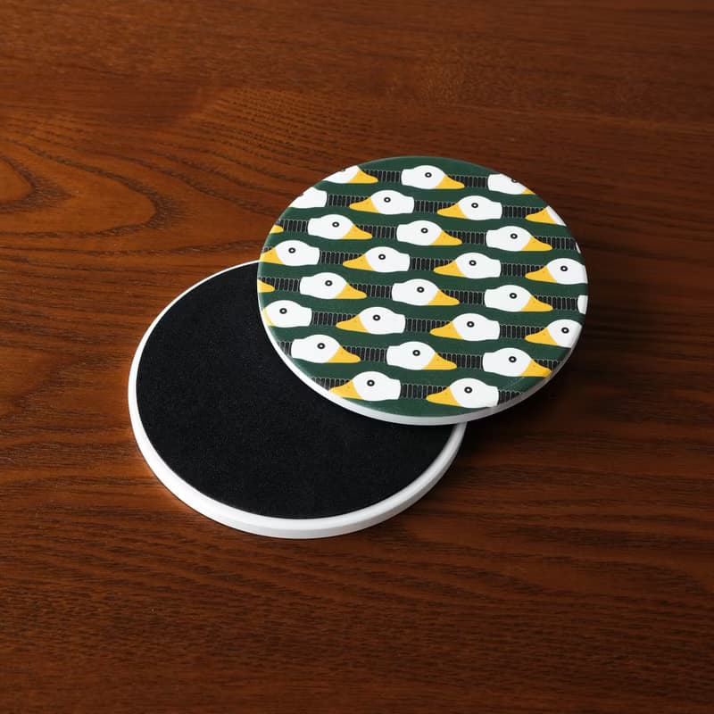 【錦源興】鴨頭燈陶瓷吸水杯墊 l 底部防滑 鶯歌陶瓷製 禮物 新居