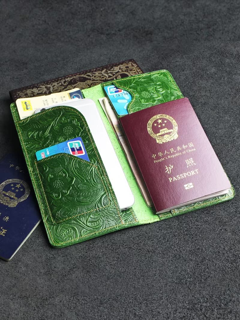 頭層牛皮護照套 真皮護照包 多卡槽護照錢包 多色可選護照夾