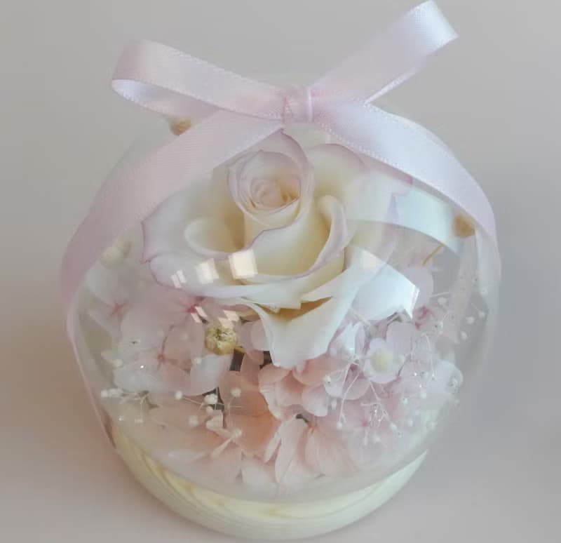 情人節禮物花束永生玫瑰玻璃盅罩紫愛你 結婚捧花永生乾燥花情人