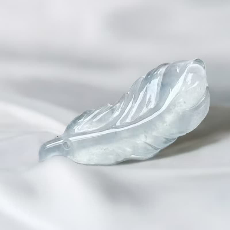 冰種翡翠羽毛 | 天然緬甸玉A貨翡翠 | 送禮