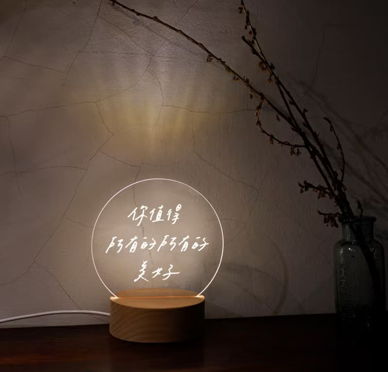 【LIGHTO 小夜燈】寫字練習/你值得所有美好/48H快速出貨