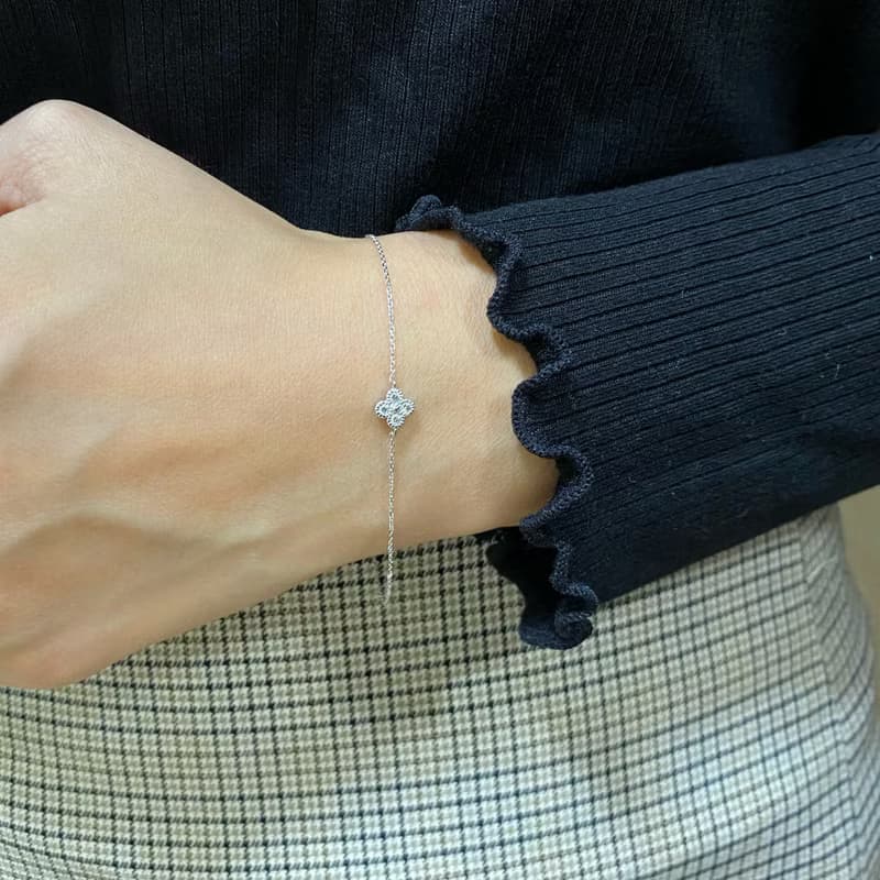 14K | 童年幸運草_手鍊