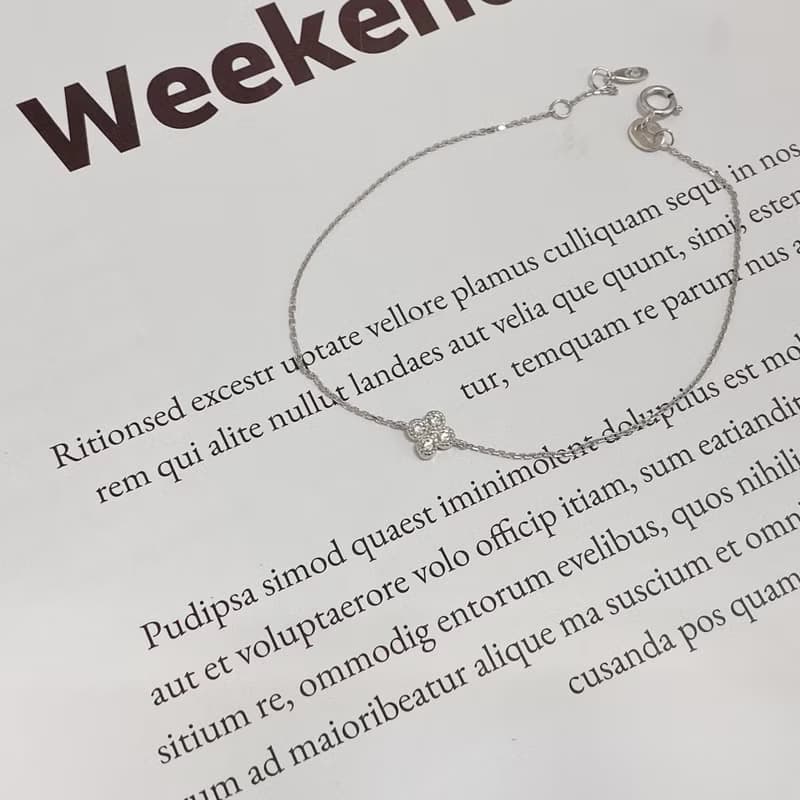 14K | 童年幸運草_手鍊