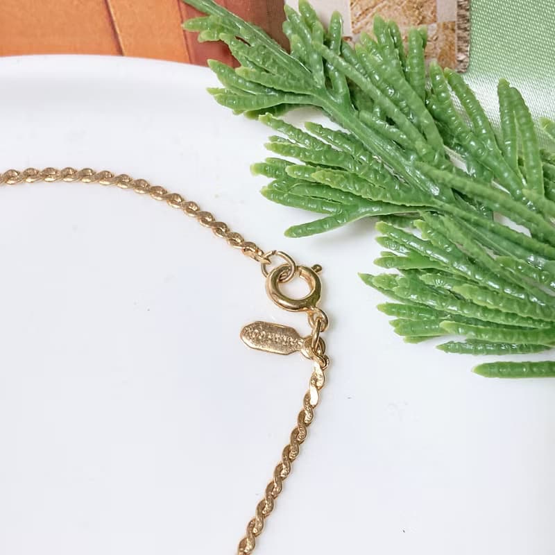 【西洋古董飾品】SARA雅緻柔軟麻花卷鏈 k金合金 手鍊手環