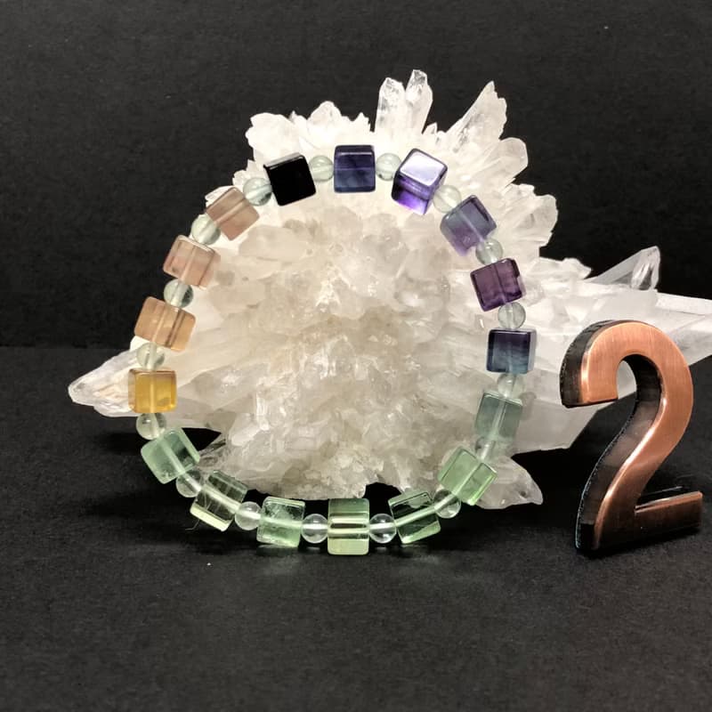 快速出貨天然螢石手鍊 方塊手鏈手鍊 瑩石 翡冷翠