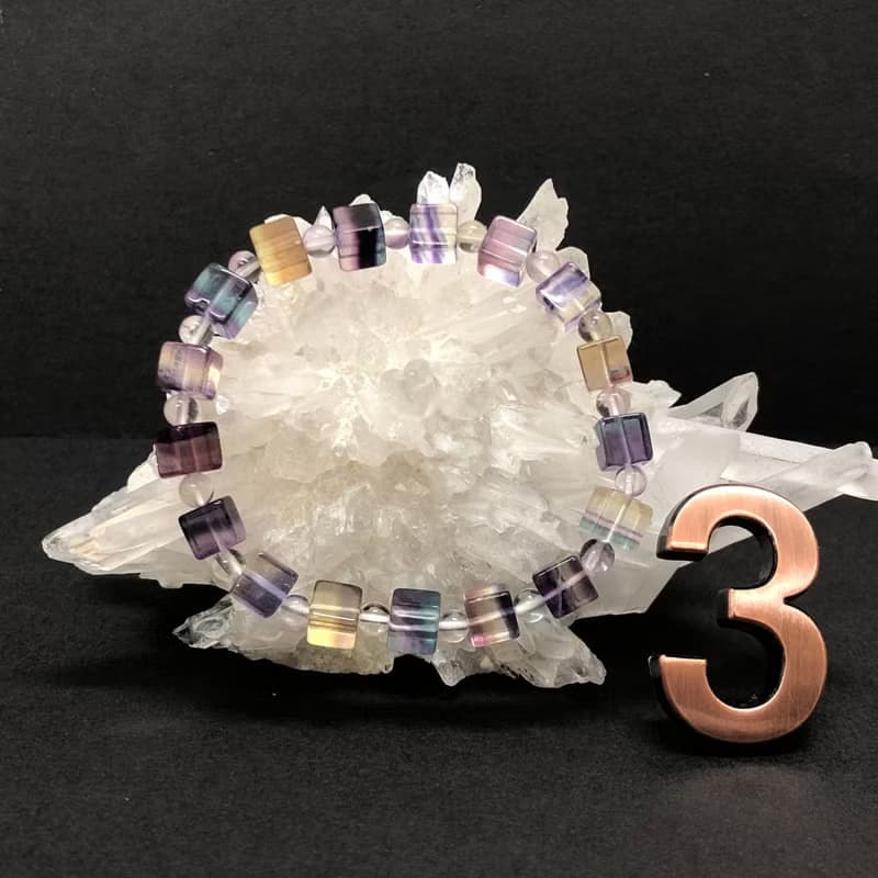 快速出貨天然螢石手鍊 方塊手鏈手鍊 瑩石 翡冷翠