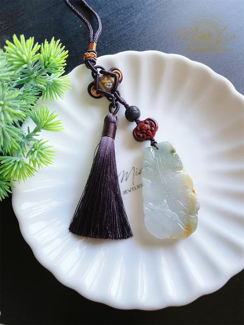 天然緬甸玉翡翠 黃翡 蝙蝠 鯉魚 包掛 財多富裕 富貴有餘 禮物