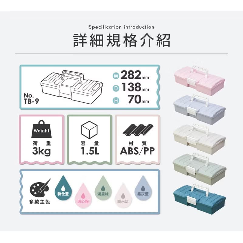 【微慢】樹德時尚自由堆疊家私隨手收納工具箱