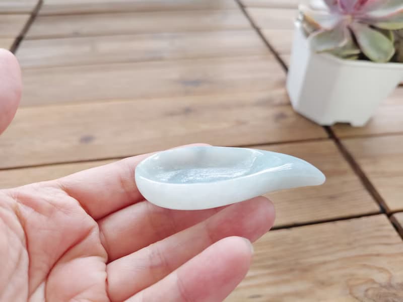 【親翠】天然翡翠 冰飄花趣味咖啡杓 | 茶葉杓