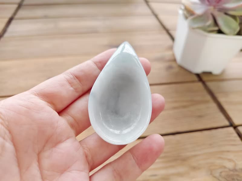 【親翠】天然翡翠 冰飄花趣味咖啡杓 | 茶葉杓