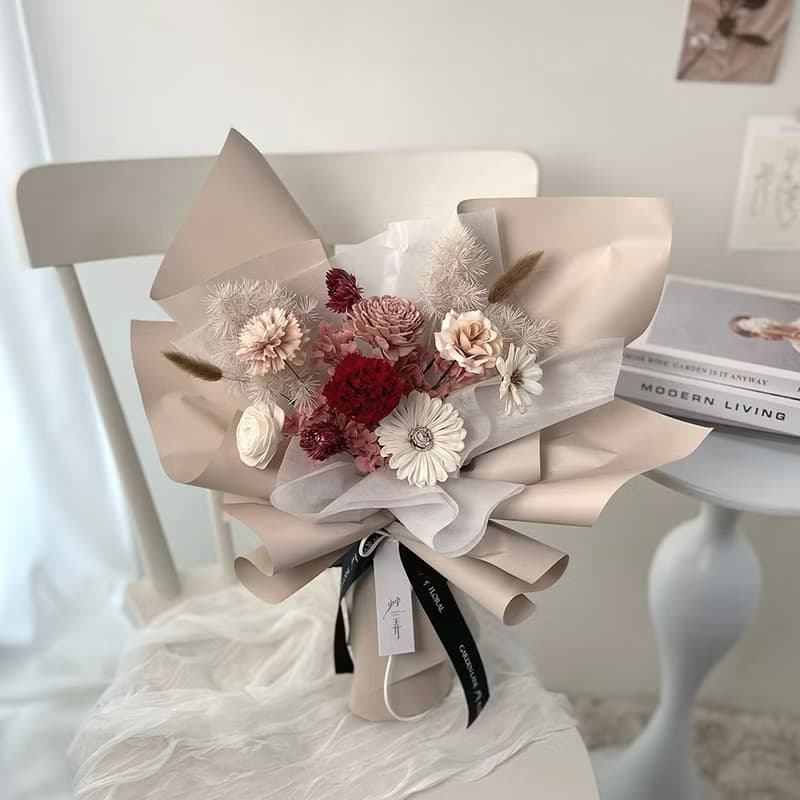 【艸弄花藝】愛的呢喃・母親節康乃馨花束 (L) 貴氣紅