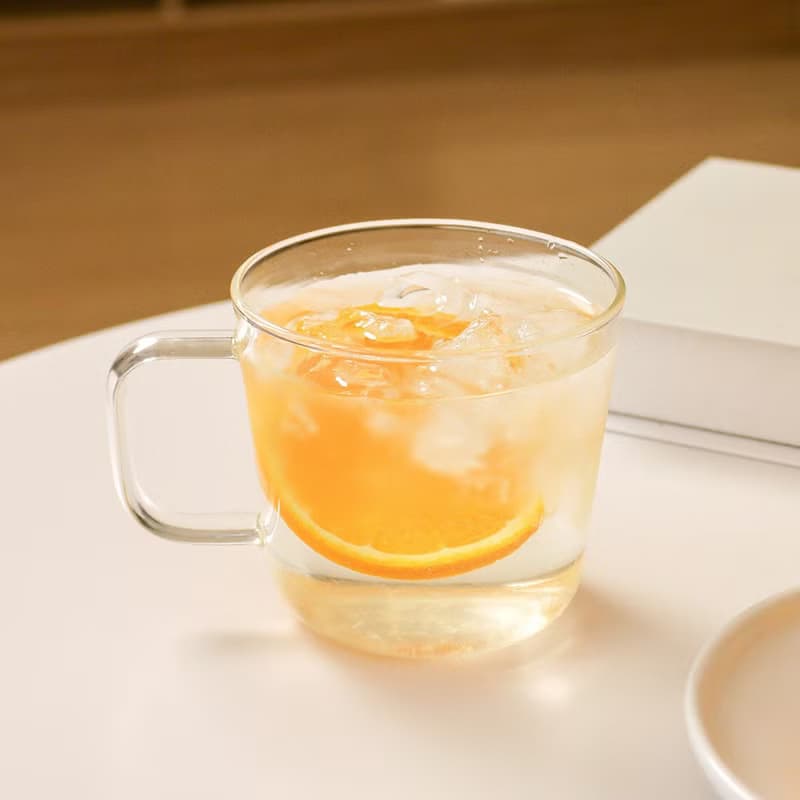 錐形單層把手杯-清透/琥珀/透黑色