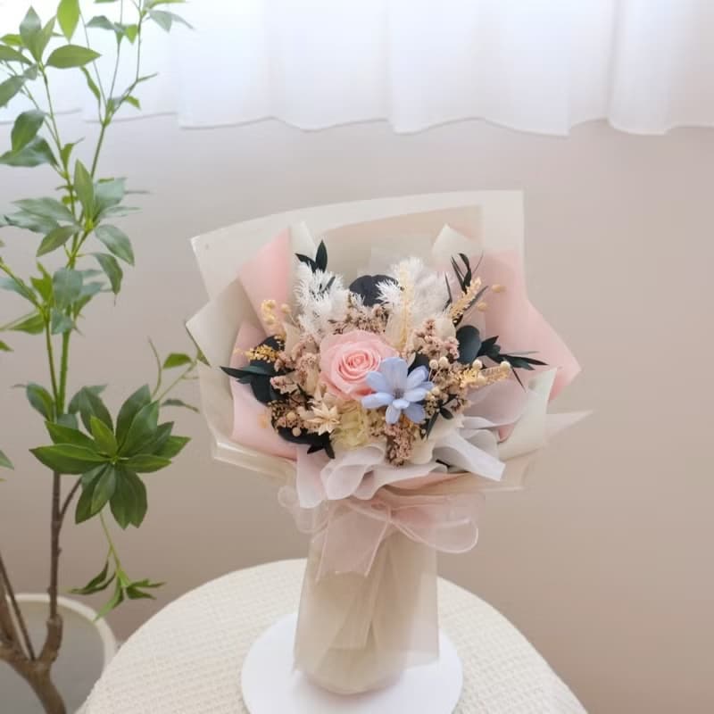 甜甜日子永生花束 / 寶貝粉