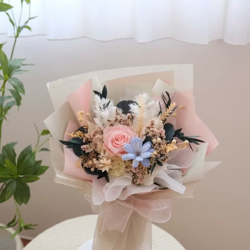 甜甜日子永生花束 / 寶貝粉