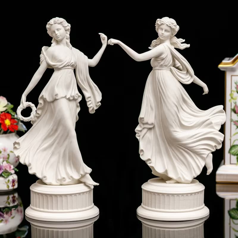 英國製Wedgwood盛世風華1993跳舞女神限量陶瓷娃娃瓷偶絶版6件套