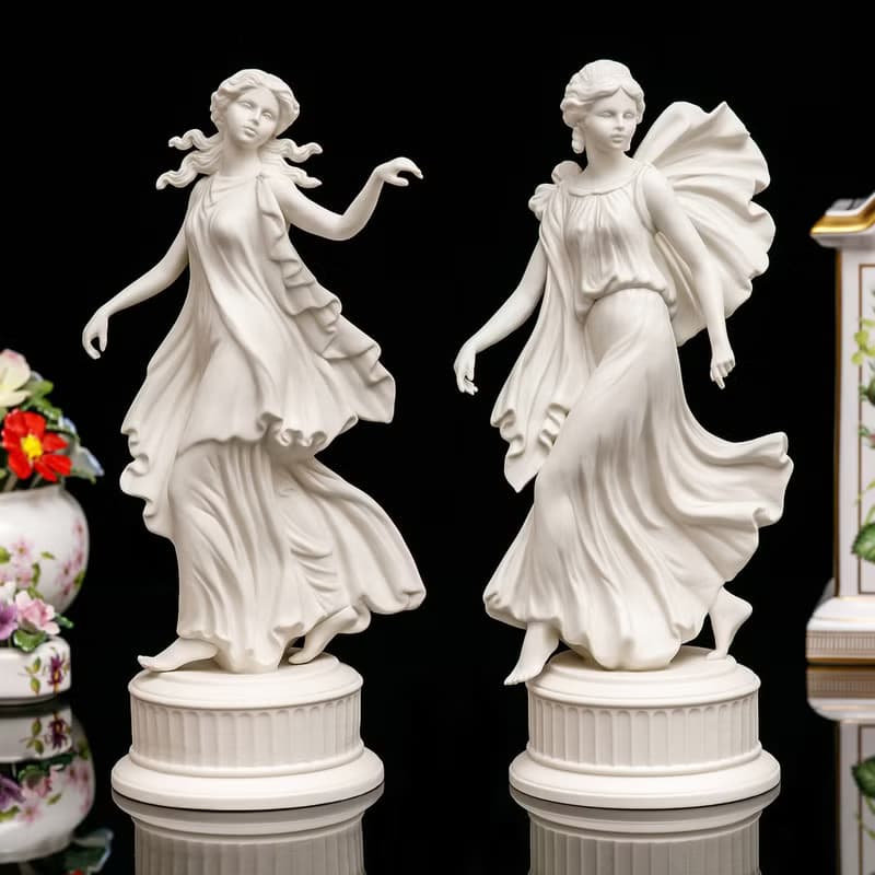 英國製Wedgwood盛世風華1993跳舞女神限量陶瓷娃娃瓷偶絶版6件套
