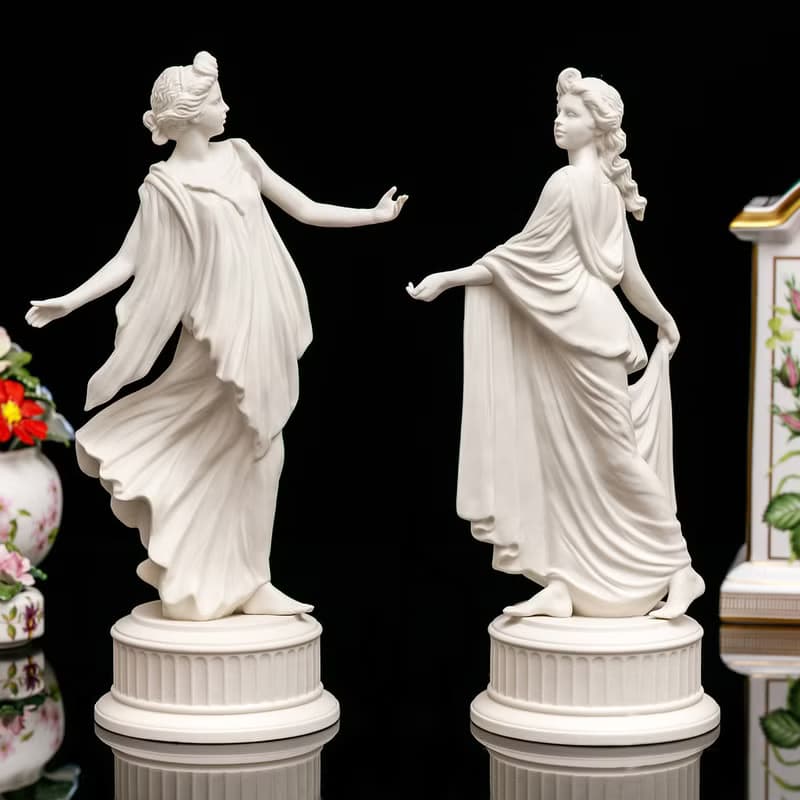 英國製Wedgwood盛世風華1993跳舞女神限量陶瓷娃娃瓷偶絶版6件套