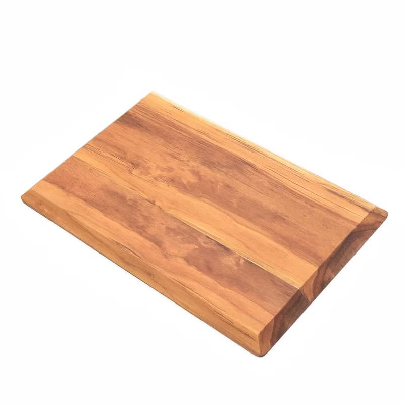 天然柚木咖啡盤-條紋款 30*20cm │不上漆原木製早午餐盤露營野餐