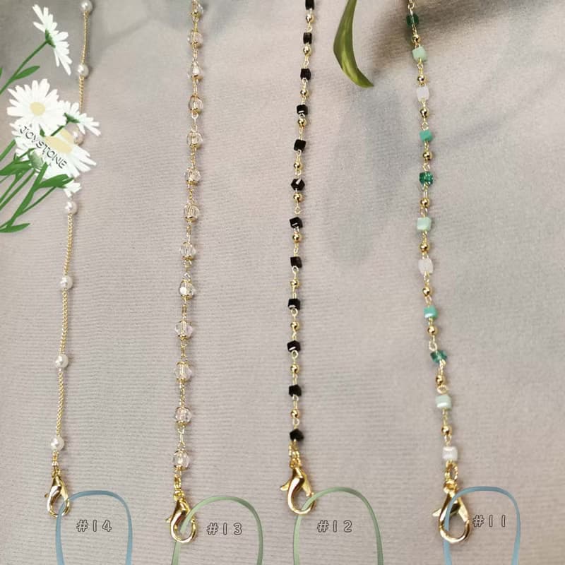 多用途眼鏡鍊 藍芽耳機口罩鍊 金屬 鈦鋼 14K包金長短鍊 畢業禮物