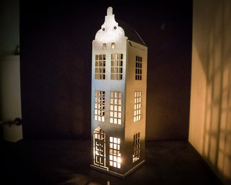 One candle holder // Lantern // Tin house Amsterdam// FREE SHIPPING WORLDWIDE //