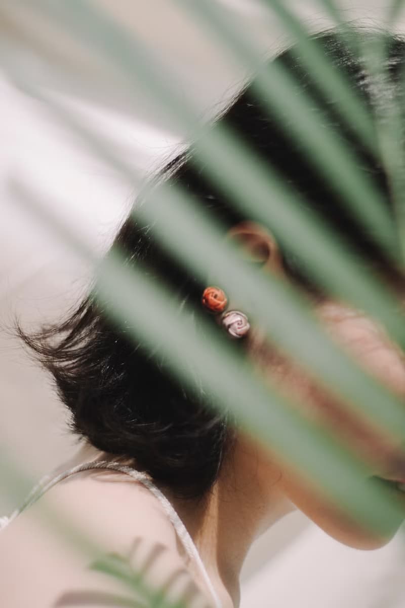 十六歲 Sixteen 纏花耳飾 柿子橙