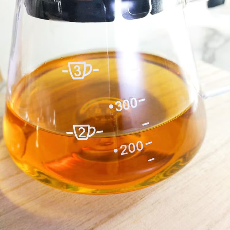 台灣純手工吹製 日詮刻度玻璃壺 360ml