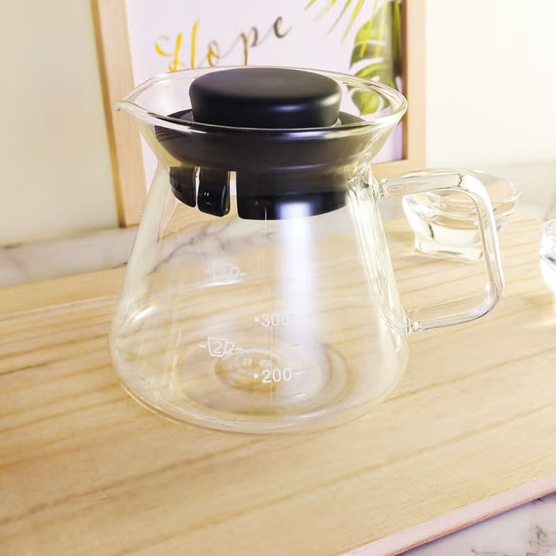 台灣純手工吹製 日詮刻度玻璃壺 360ml