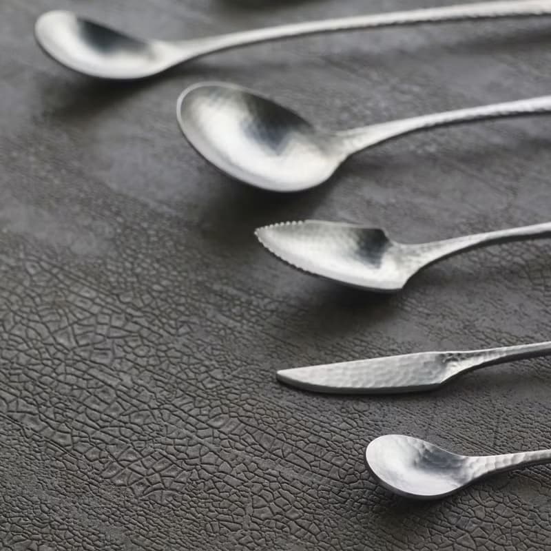 日本【SALUS 佐藤金屬】Nagomi和風鎚目紋餐具