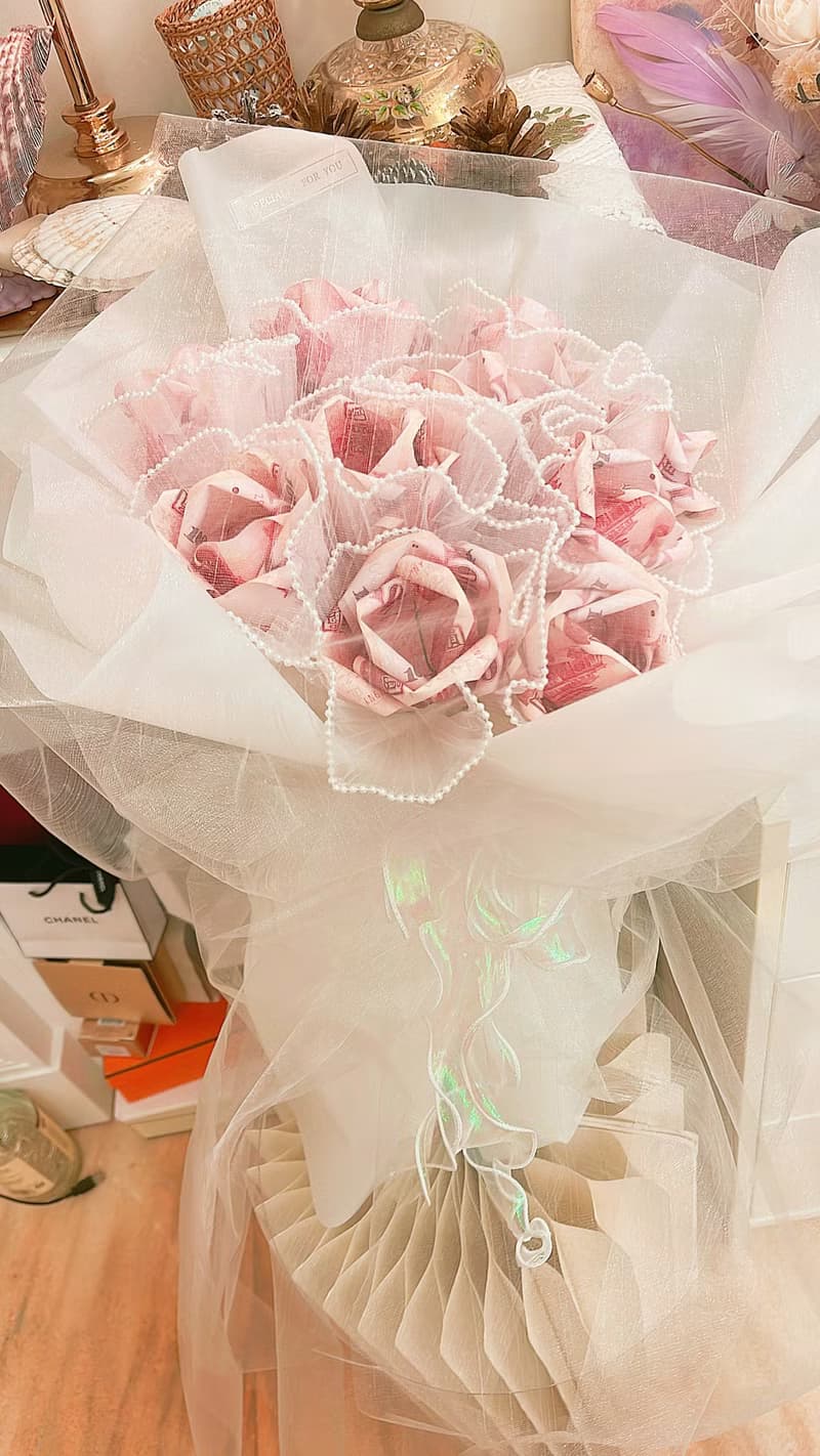 玫瑰花有錢花束.捧花求婚.生日.驚喜.儀式感.生日.求婚.成年禮