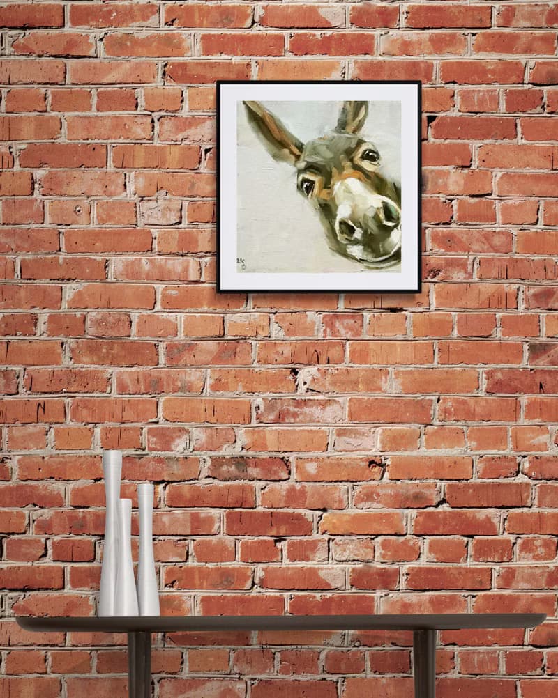 Donkey Oil Painting Original Animal Art Funny Donkey MADE TO ORDER