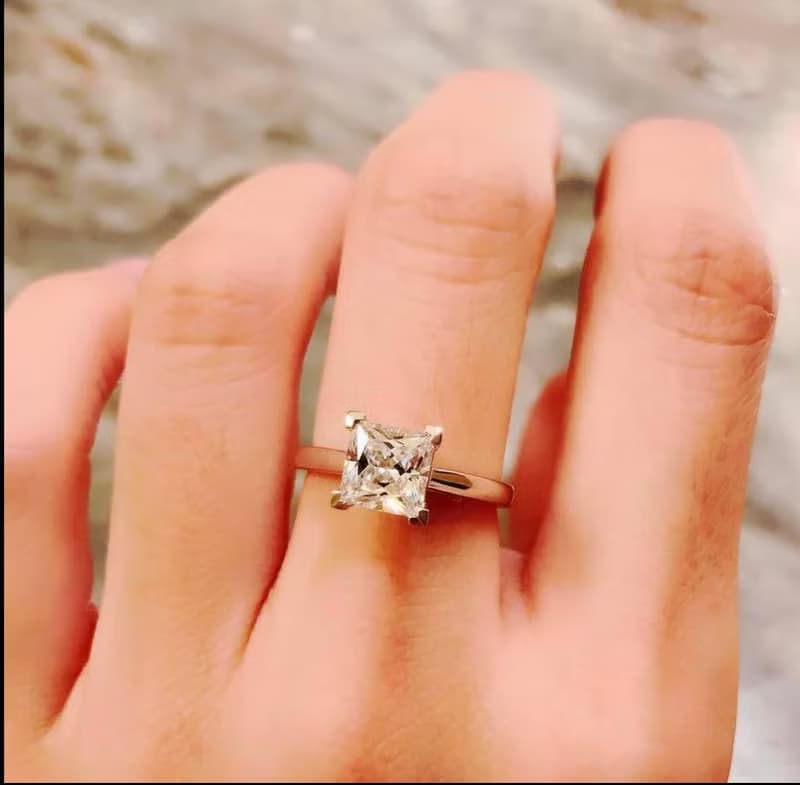 【求婚戒指】Beat love 漏一拍的愛 • 純銀厚鍍18K金• 結婚鑽戒