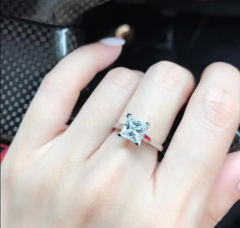 【求婚戒指】Beat love 漏一拍的愛 • 純銀厚鍍18K金• 結婚鑽戒
