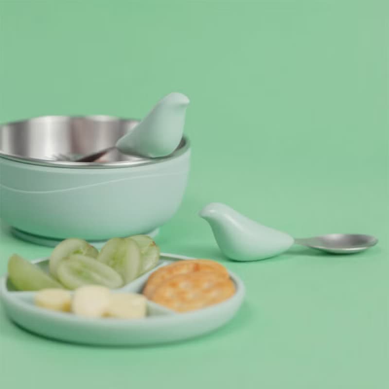 彌月食光禮盒-超人氣兩入組 |  | 寶寶學習餐具 人體工學握把