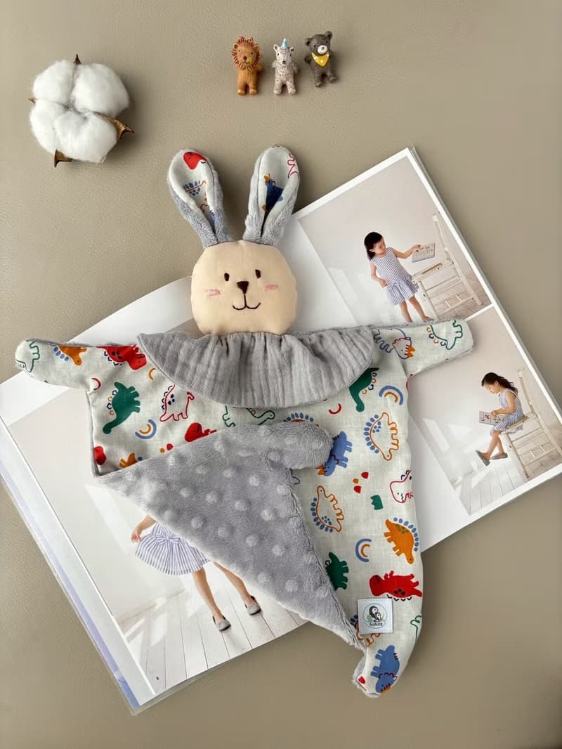 兔寶寶安撫巾   恐龍QQ軟糖 嬰兒彌月禮 新生兒禮