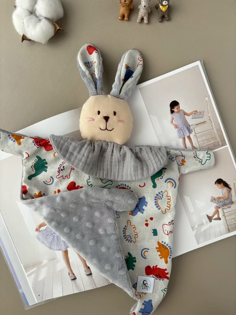 兔寶寶安撫巾   恐龍QQ軟糖 嬰兒彌月禮 新生兒禮