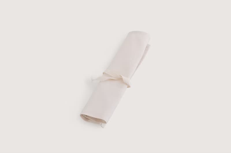 【素面款】米白帆布捲 | 餐具、文具、盥洗用品一捲即走環保方便
