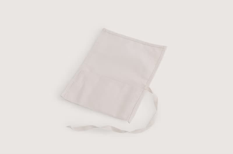 【素面款】米白帆布捲 | 餐具、文具、盥洗用品一捲即走環保方便
