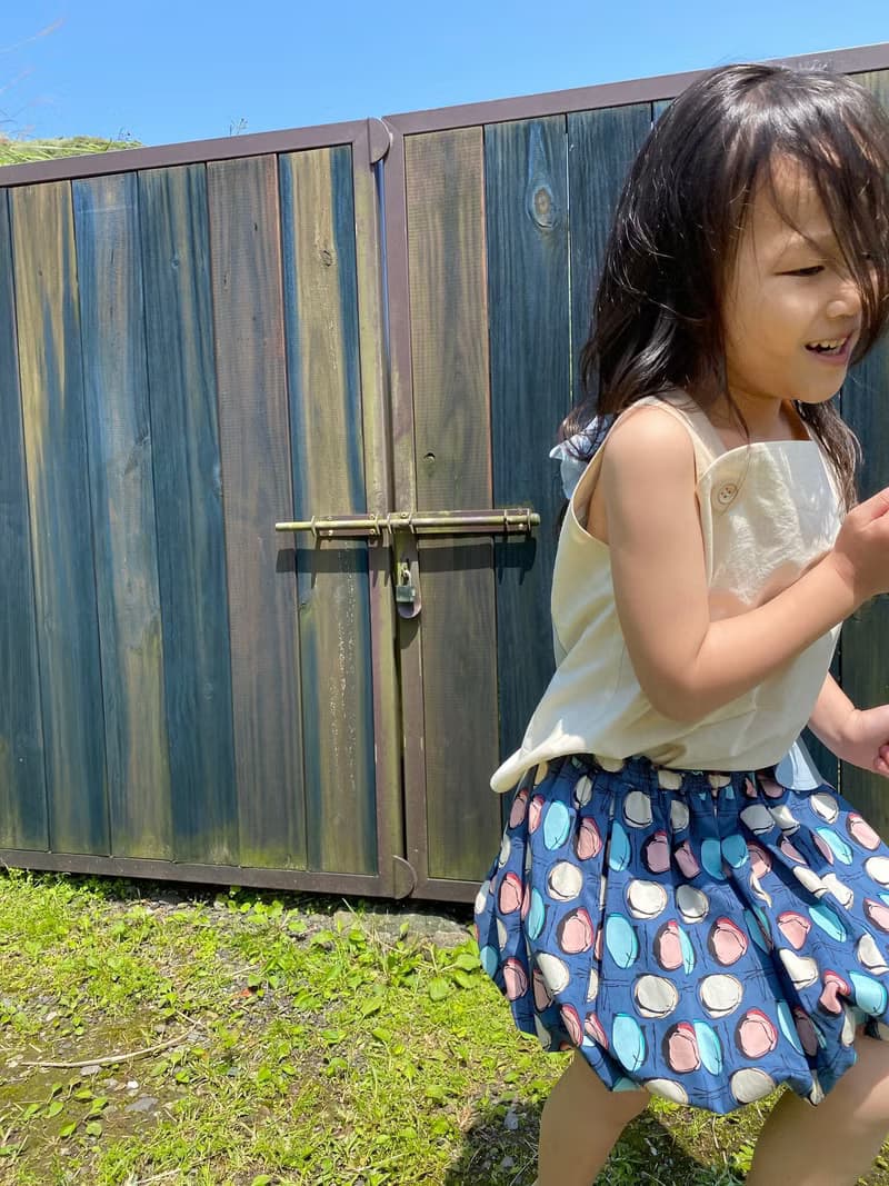 濱海落日剪接無袖背心(白)