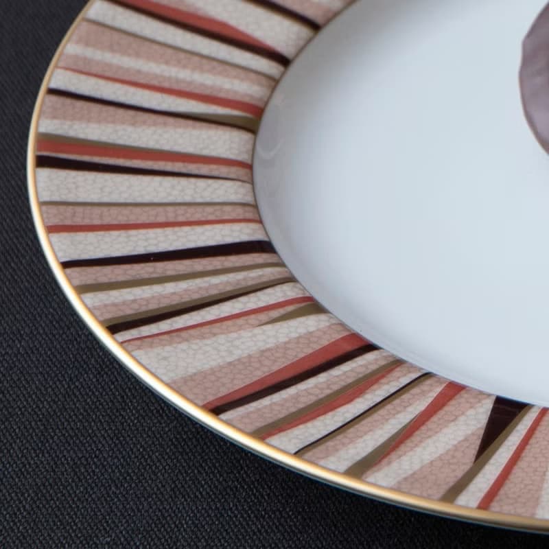 Mordern Stripes 食尚摩登沙拉碗(13cm)-桔紅