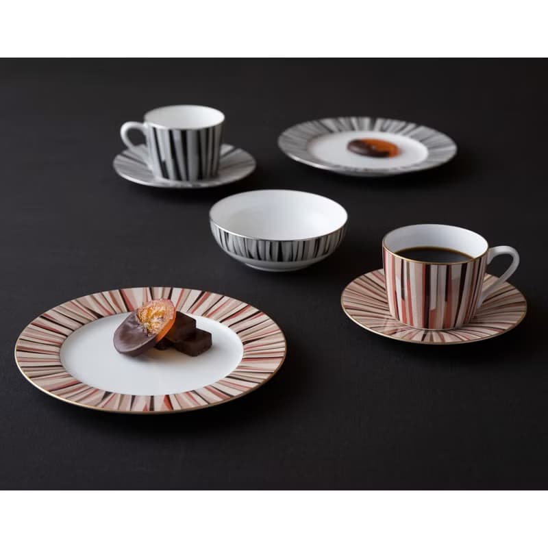 Mordern Stripes 食尚摩登沙拉碗(13cm)-桔紅