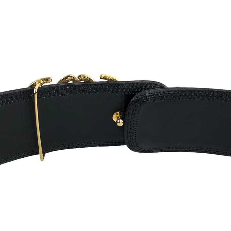 【 日本直送　名牌中古包 】LOEWE ロエベ ベルト ブラック アナグラム レザー vintage ヴィンテージ オールド 3vekhs