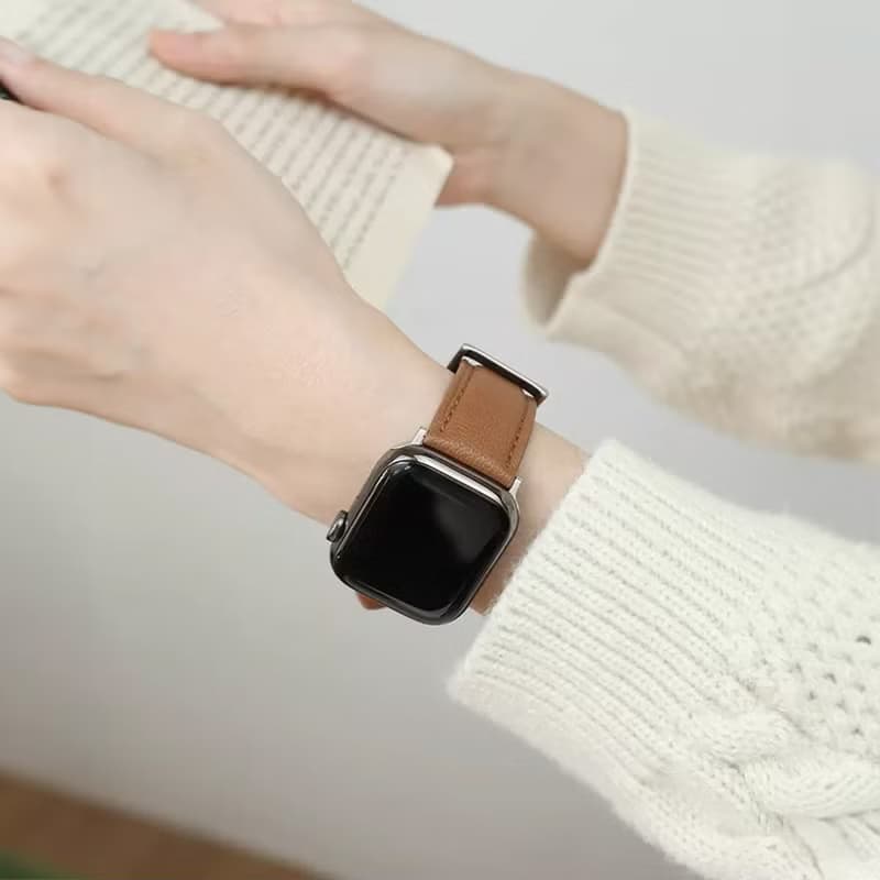 Apple watch錶帶/義大利植鞣革真皮錶帶【可定製化】柔韌天然牛皮