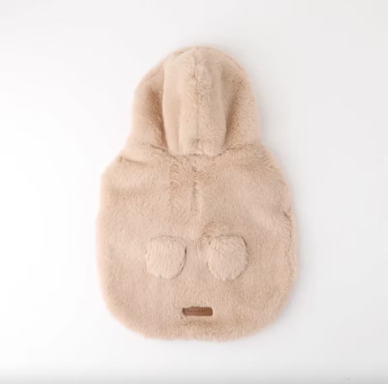 【 MONCHERI 】寵物服飾 | 連帽毛毛圍巾斗篷