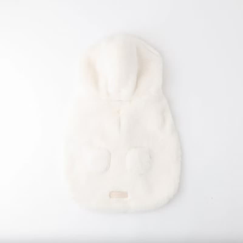 【 MONCHERI 】寵物服飾 | 連帽毛毛圍巾斗篷