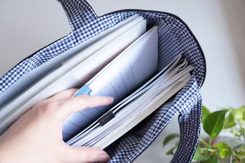 【格紋遇上帆布】大提袋 / A4可裝 手提袋 手提包 環保袋