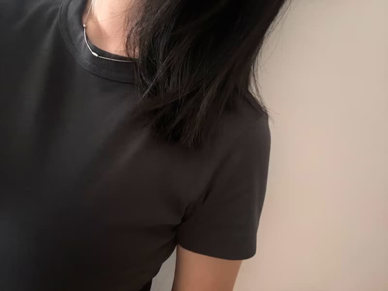 老又好古董珠寶  1980銀色小豆豆項鍊 Avon N804