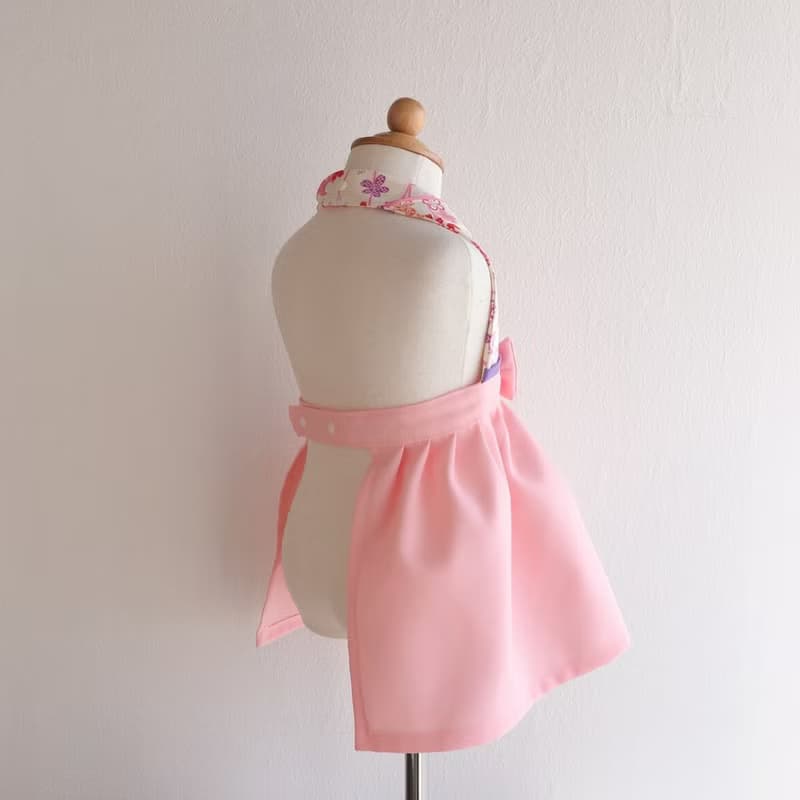 Kawaii Kimono Bib Dress(日本和服圍兜)  - 櫻花 - LP