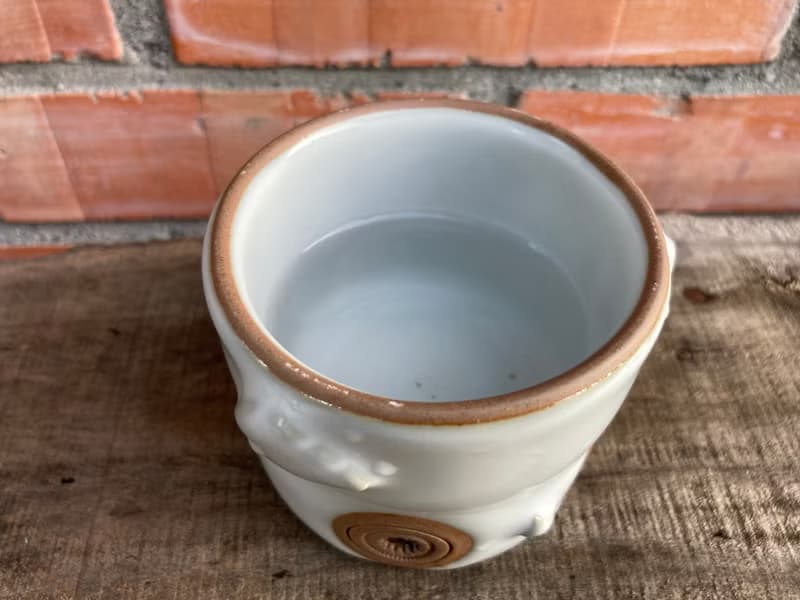 經典款  貓頭鷹 造型杯 青瓷汝窯潤白釉色