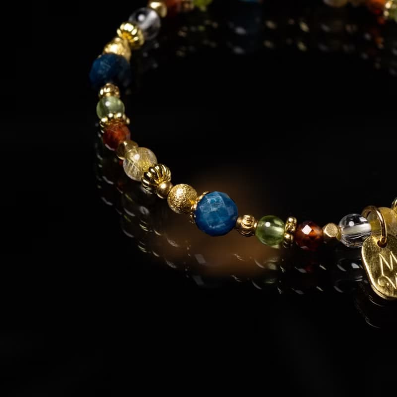 美麗製造機 // C1608藍晶鈦晶手鍊